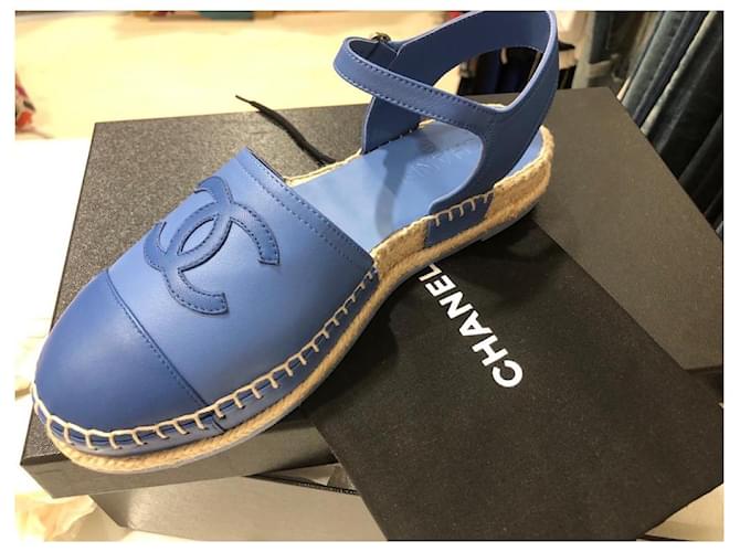 Chanel Sandalen Blau - Ansicht 5