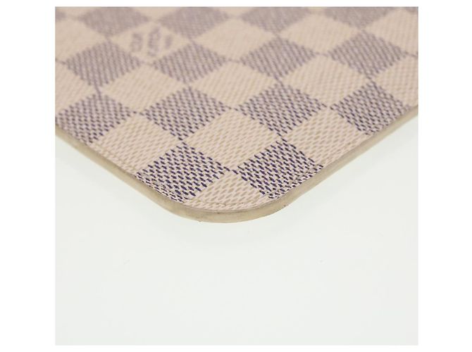 LOUIS VUITTON Damier Azur Neverfull MM Pouch Accessory Pouch LV Auth yk7324 - view 15