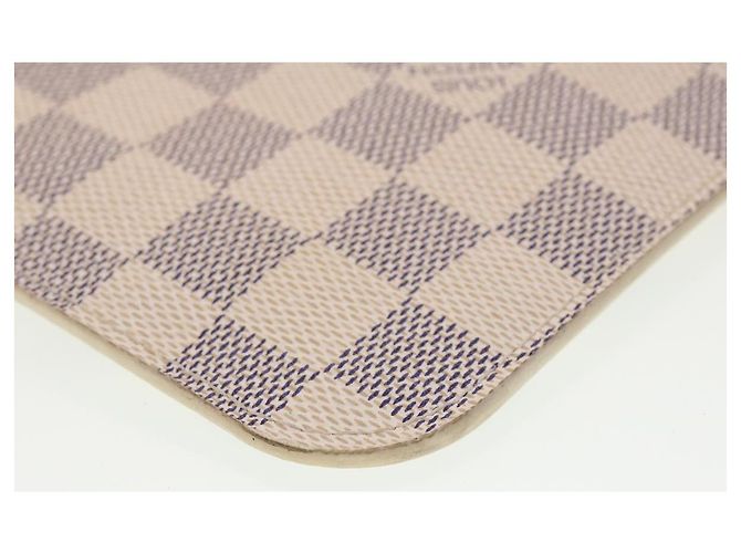 LOUIS VUITTON Damier Azur Neverfull MM Pouch Accessory Pouch LV Auth yk7324 - view 16