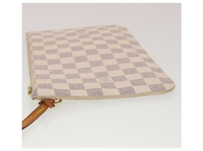 LOUIS VUITTON Damier Azur Neverfull MM Pouch Accessory Pouch LV Auth yk7324 - view 4