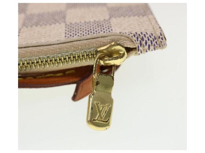 LOUIS VUITTON Damier Azur Neverfull MM Pouch Accessory Pouch LV Auth yk7324 - view 9