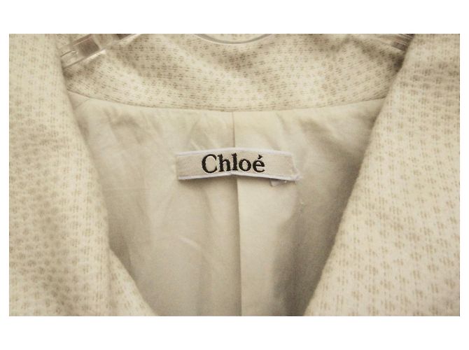 Talla de abrigo de verano Chloé 36 / 38 Blanco - vista 4