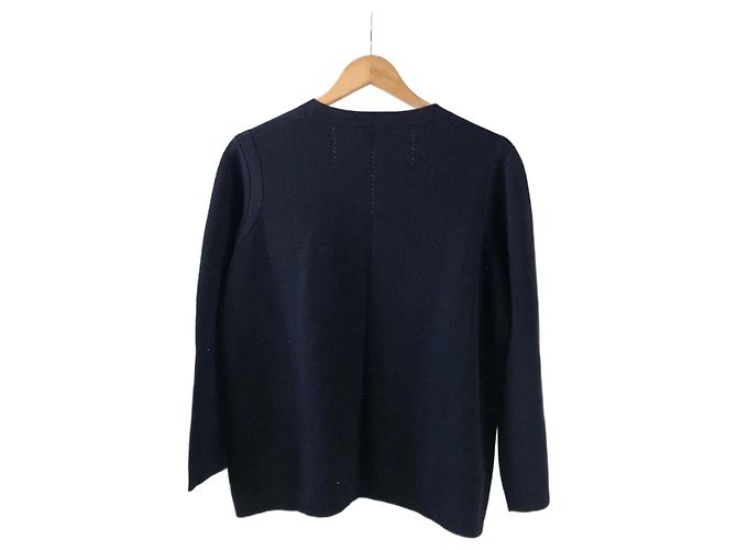 Chanel Uniform Cardigan Schwarz Baumwolle - Ansicht 2