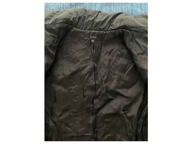Elisabetta Franchi Pufferjacke Schwarz mit Goldgürtel Gold hardware - Ansicht 10
