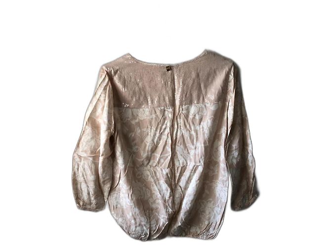 Completo gonna e camicia Liu.Jo rosa in cotone con paillettes - vista 2