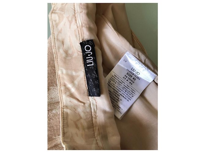Completo gonna e camicia Liu.Jo rosa in cotone con paillettes - vista 6
