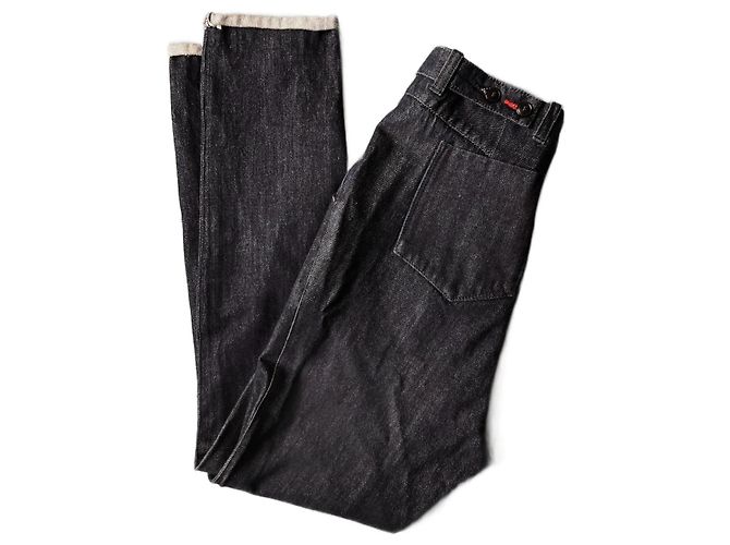 Jeans de Cintura Alta Closed Azul Marino Algodón Talla S - vista 2
