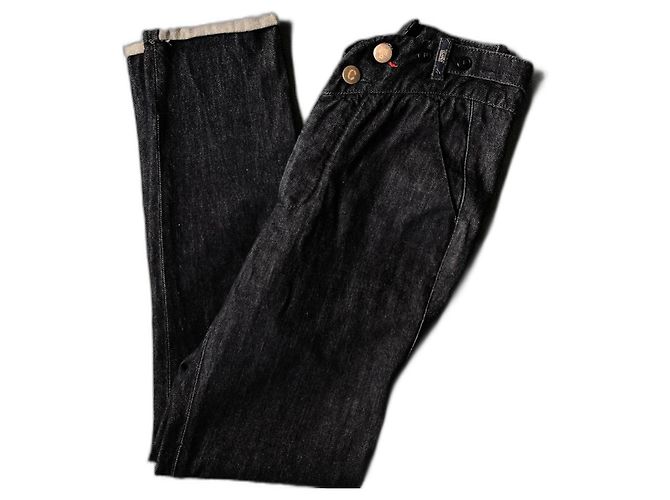 Jeans de Cintura Alta Closed Azul Marino Algodón Talla S - vista 3