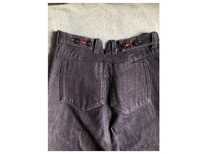 Jeans de Cintura Alta Closed Azul Marino Algodón Talla S - vista 5
