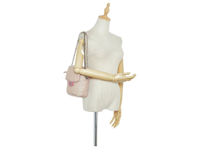 Chanel Pink Elegant Tweed Umhängetasche - Ansicht 11