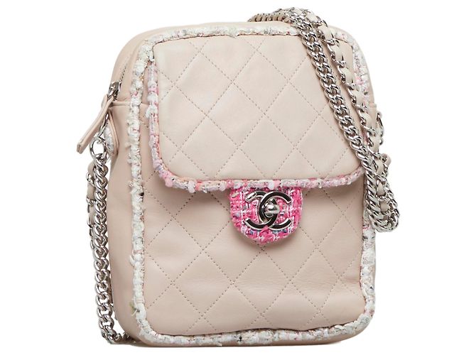 Chanel Pink Elegant Tweed Umhängetasche - Ansicht 2