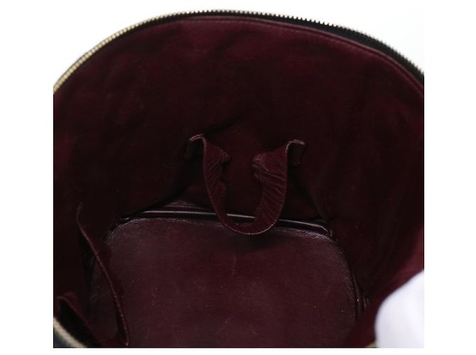 CHANEL Vanity Cosmetic Pouch Pelle di agnello Nero CC Auth bs6203 - vista 21