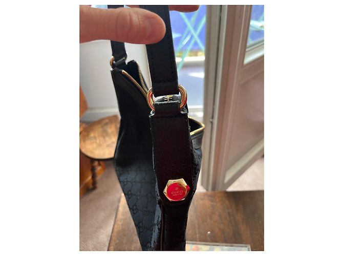 Borsa a mano Gucci Charmy in tela GG Supreme nera Nero - vista 3