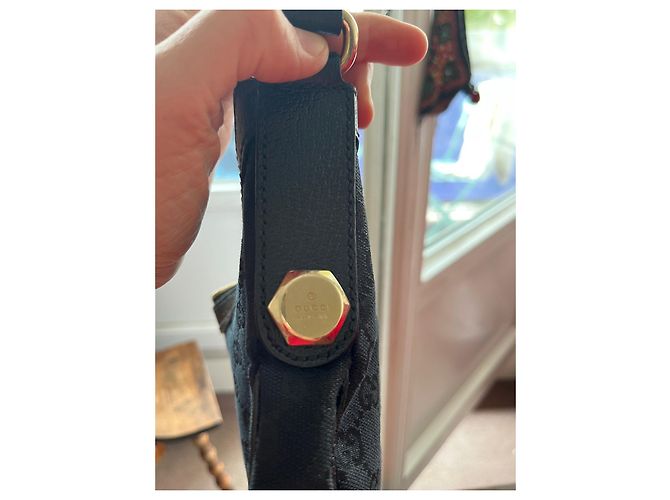 Borsa a mano Gucci Charmy in tela GG Supreme nera Nero - vista 4