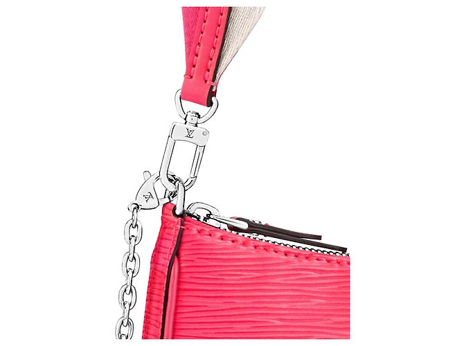 Louis Vuitton Easy Pouch in pelle Epi rosa - vista 4