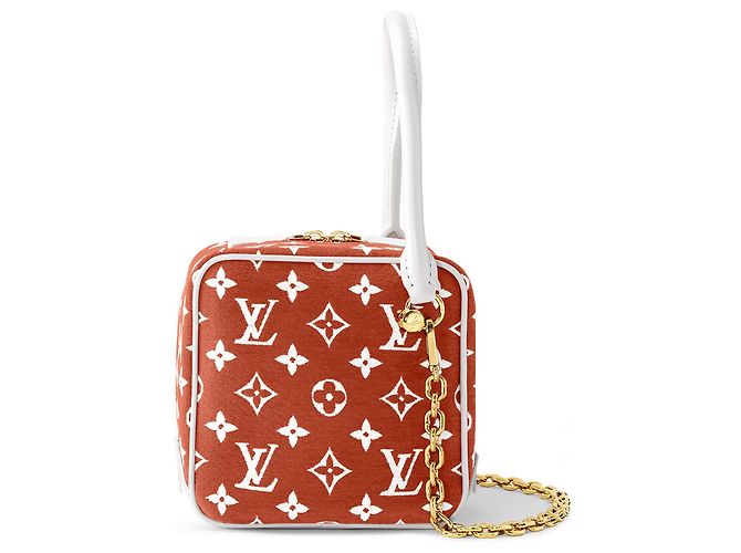 Borsa Louis Vuitton Square Rossa Collezione LV Match Rosso - vista 3