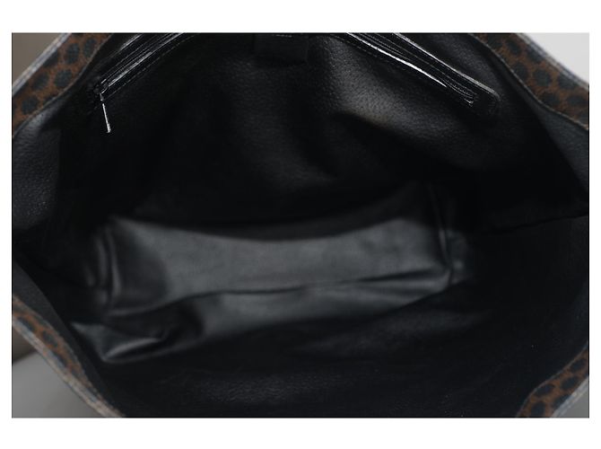 Celine Daoust NWT Authentic CELINE Macadam Tote BORSA A SPALLA MARRONE CON PELLE nera MC98/1 - vista 10
