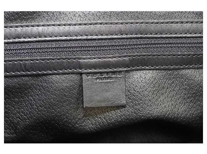 Celine Daoust NWT Authentic CELINE Macadam Tote BORSA A SPALLA MARRONE CON PELLE nera MC98/1 - vista 9