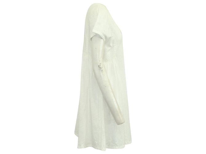 Vestido Ba&Sh con cuello de pico en algodón blanco - vista 2