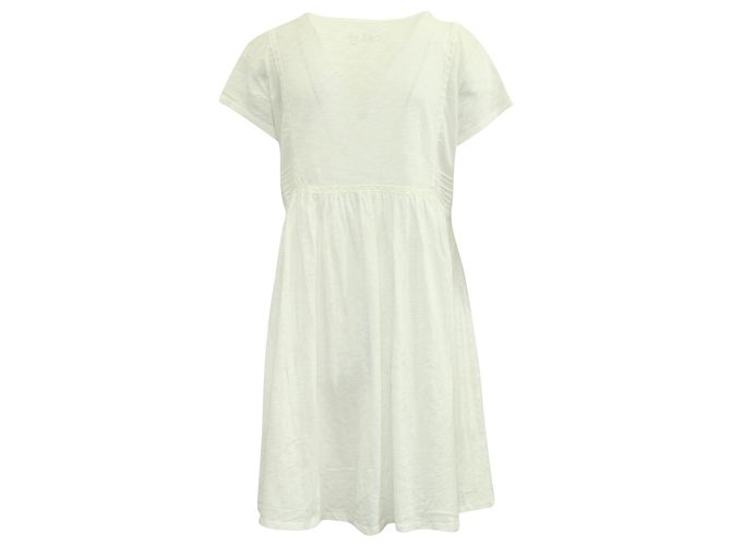 Vestido Ba&Sh con cuello de pico en algodón blanco - vista 3