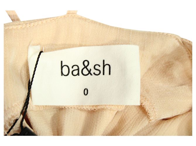 MONO SIN MANGAS Chiva Cupro Beige de Ba&Sh Castaño - vista 4