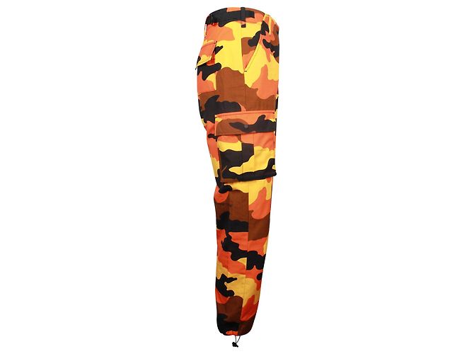Off White Cargo estampado de camuflaje blanco roto en algodón naranja - vista 2