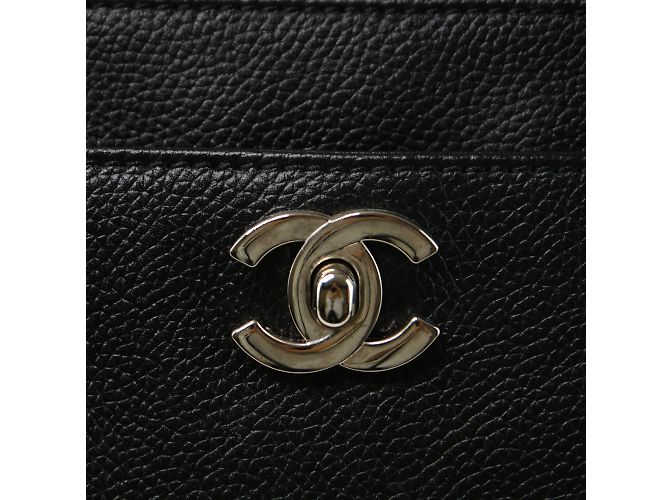 Chanel CC Leder Executive Cerf Tote Schwarz - Ansicht 12