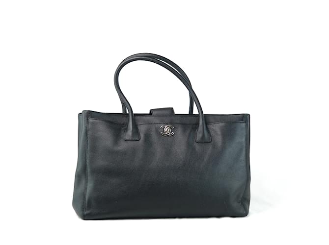 Chanel CC Leder Executive Cerf Tote Schwarz - Ansicht 2