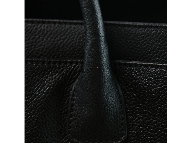 Chanel CC Leder Executive Cerf Tote Schwarz - Ansicht 8