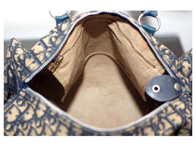 Christian Dior Dior BOWLER MEDIA Boston/Borsone BLU LOGO DIOR - vista 7