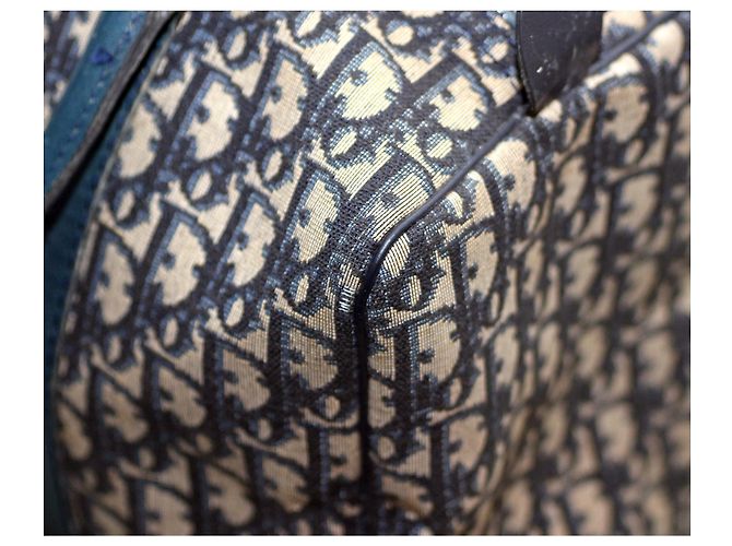 Christian Dior Dior BOWLER MEDIA Boston/Borsone BLU LOGO DIOR - vista 9