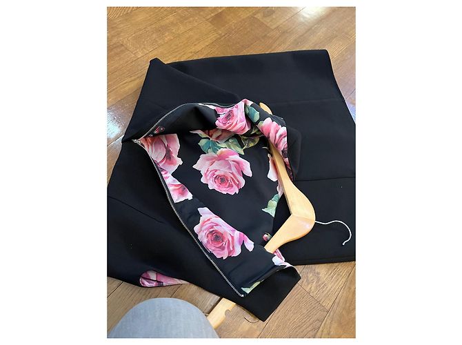 Vestido mini de seda negro Dolce & Gabbana - vista 5
