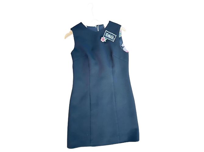 Vestido mini de seda negro Dolce & Gabbana - vista 3