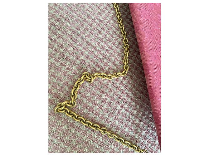 Pochette Gucci con catena Horsebit Rosa - vista 9