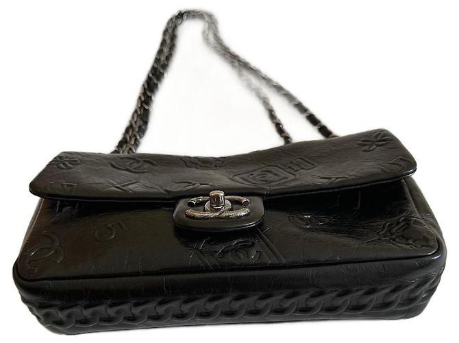 Borsa a tracolla Chanel Timeless in pelle nera (Edizione limitata) Nero - vista 2