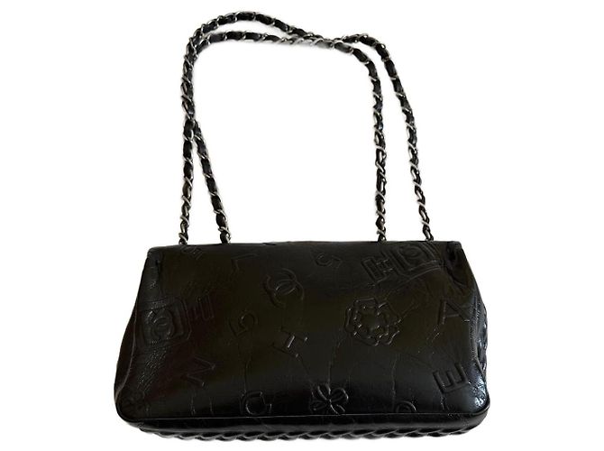 Borsa a tracolla Chanel Timeless in pelle nera (Edizione limitata) Nero - vista 3