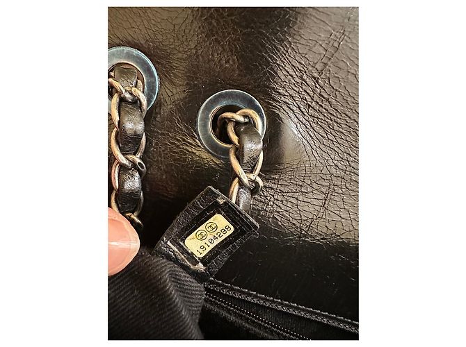 Borsa a tracolla Chanel Timeless in pelle nera (Edizione limitata) Nero - vista 5