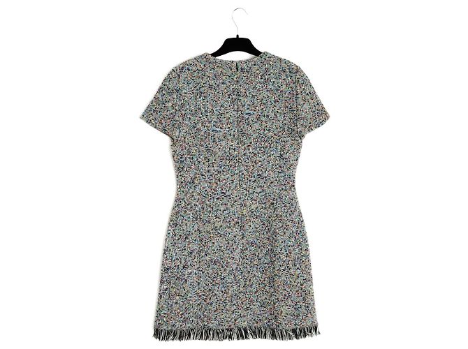 Christian Dior 05C Galliano Tweedkleid DE38 Mehrfarben - Ansicht 2