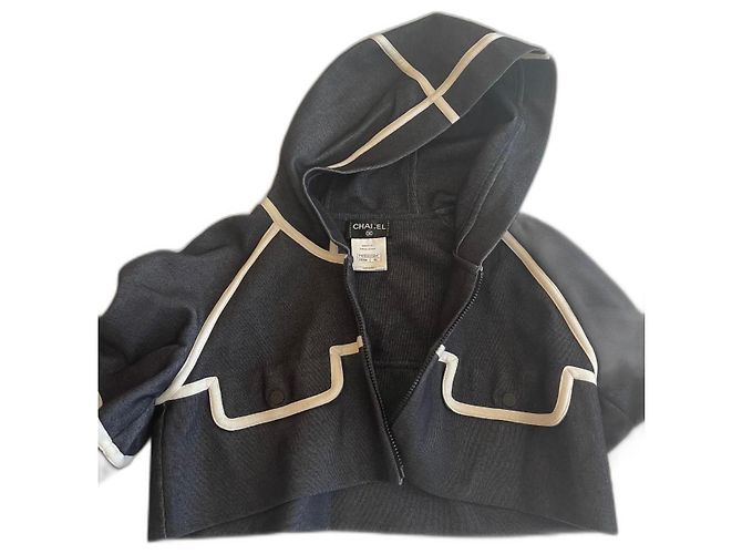 sudadera chanel con capucha Gris antracita - vista 2