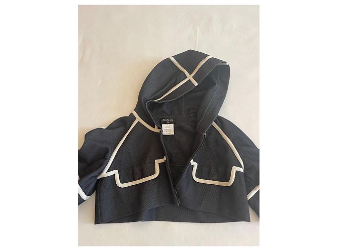 sudadera chanel con capucha Gris antracita - vista 4