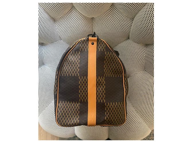 Autre Marque Keepall louis vuitton x nigo Marrone - vista 11