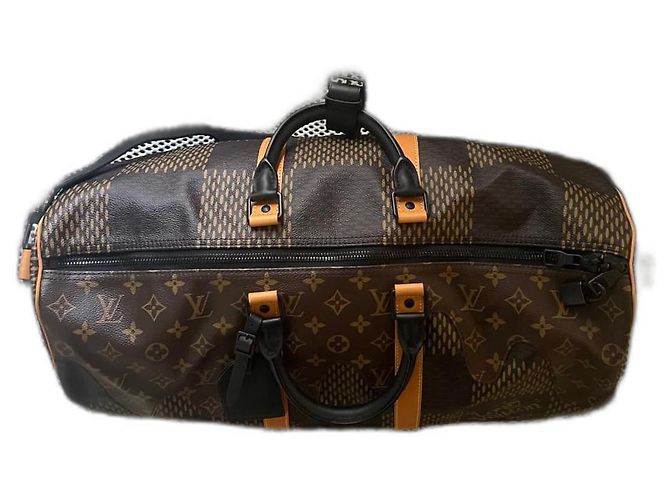 Autre Marque Keepall louis vuitton x nigo Marrone - vista 5