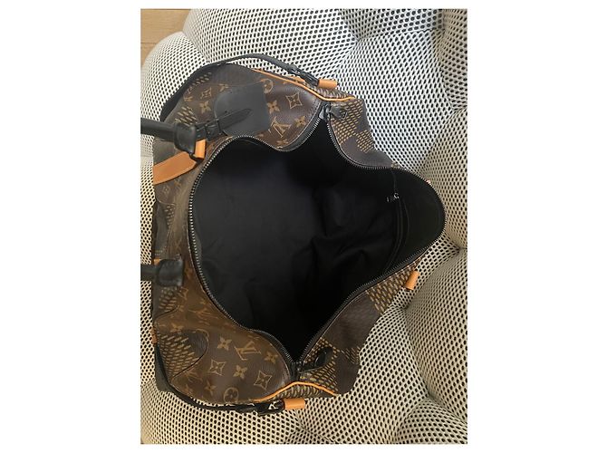 Autre Marque Keepall louis vuitton x nigo Marrone - vista 9