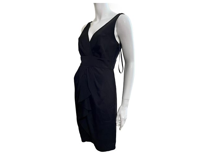 Diane Von Furstenberg Vestido de cóctel de seda DvF SDISA Negro - vista 2