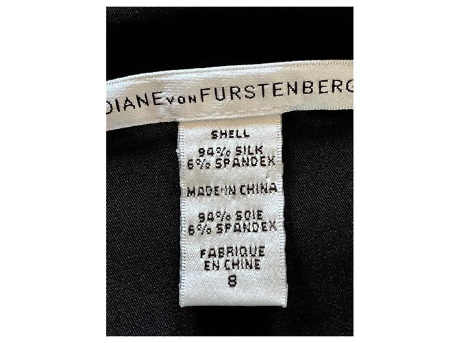 Diane Von Furstenberg Vestido de cóctel de seda DvF SDISA Negro - vista 5