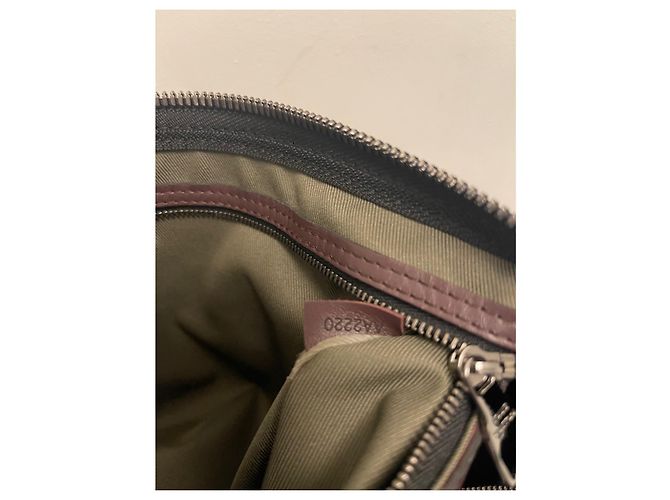 Abbesses Louis Vuitton Keepall Nero in Tela - vista 7
