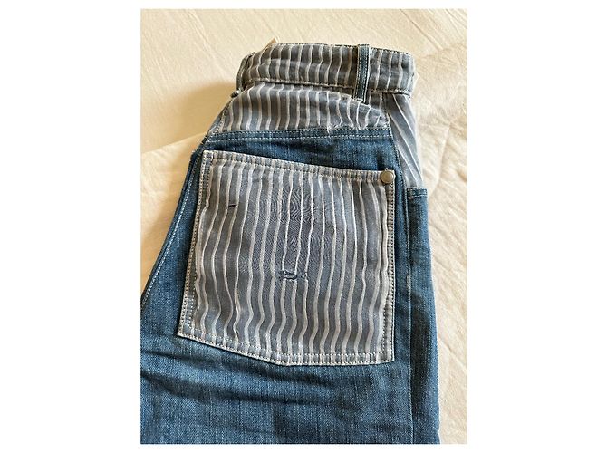 Jeans Chanel Blu in Cotone Taglia 36 - vista 5