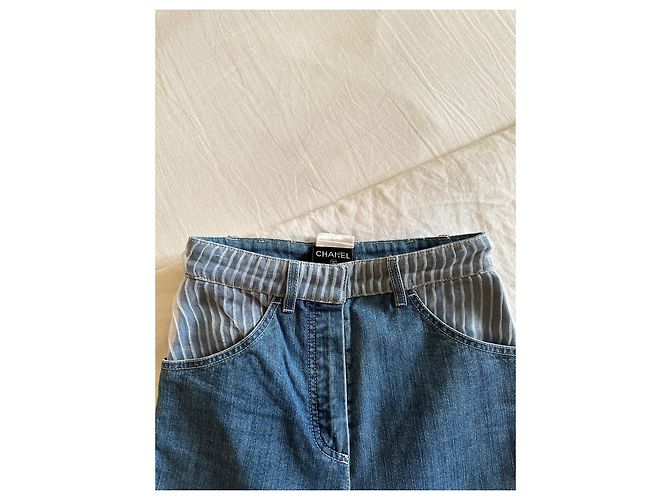 Jeans Chanel Blu in Cotone Taglia 36 - vista 6