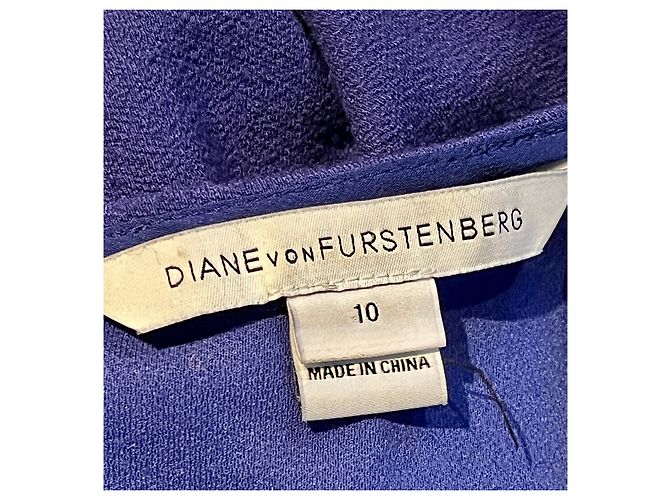 Diane Von Furstenberg Abito DvF Milena in crêpe blu Blu scuro - vista 4