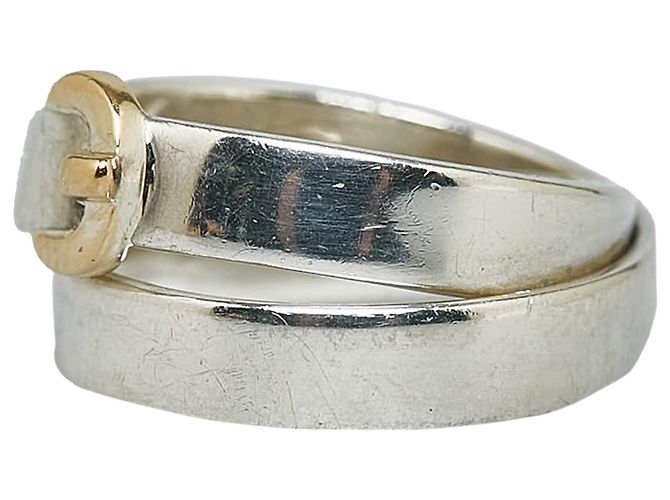 Hermès Hermes Silbergürtel Schnallenring - Ansicht 2